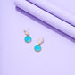 Blue Smile Pendant Drop Earrings Women Girl Fashion Trendy Jewelry Accessories