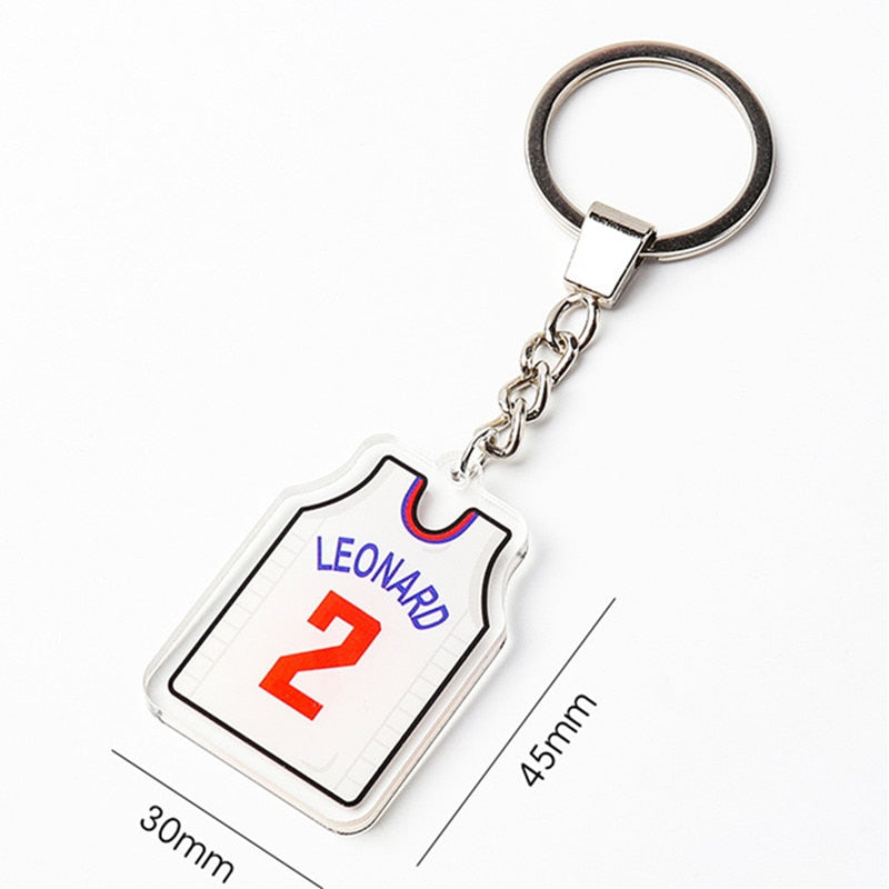 15 Styles Creative Jersey Keychain Pendant Key Chain Gift Basketball Fan Jewelry