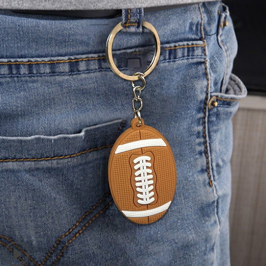 Rugby American Football Keychain Party Gift Cute Keyring Cartoon DIY Jewelry