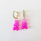 26 Styles Rhinestone Resin Bear Lady Cute Dangle Earrings for Women Jewelry