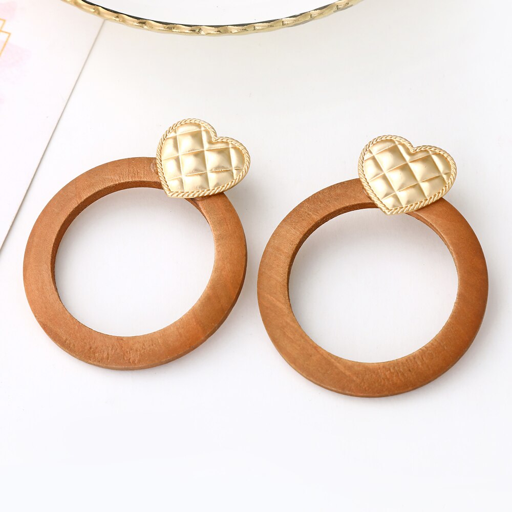 29 Styles Wooden Straw Woven Rattan Vine Braid Drop Earrings Modern Women