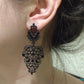 Vintage Hollow Leaves Dangle Earrings Women Fashion Modern Accessories Cute