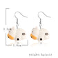 Cattle Drop Earrings Women Travel Fashion Cartoon Earrings Creative Jewelry