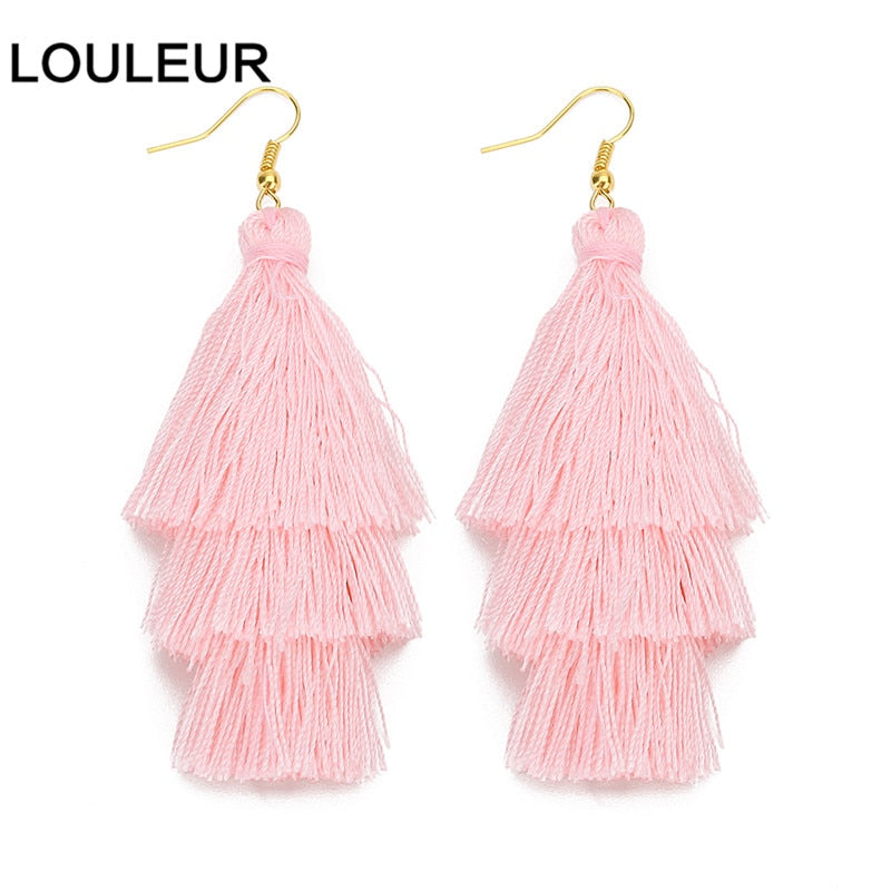 22 Styles Layered Bohemian Tassel Dangle Earrings Women Fashion Modern