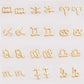 Virgo Zodiac Constellations Sign Stainless Steel Earrings Women Jewelry Small