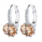 Caramel Rhinestone Ear Buckle Ear Studs Earrings Female Fashion Earrings Jewelry