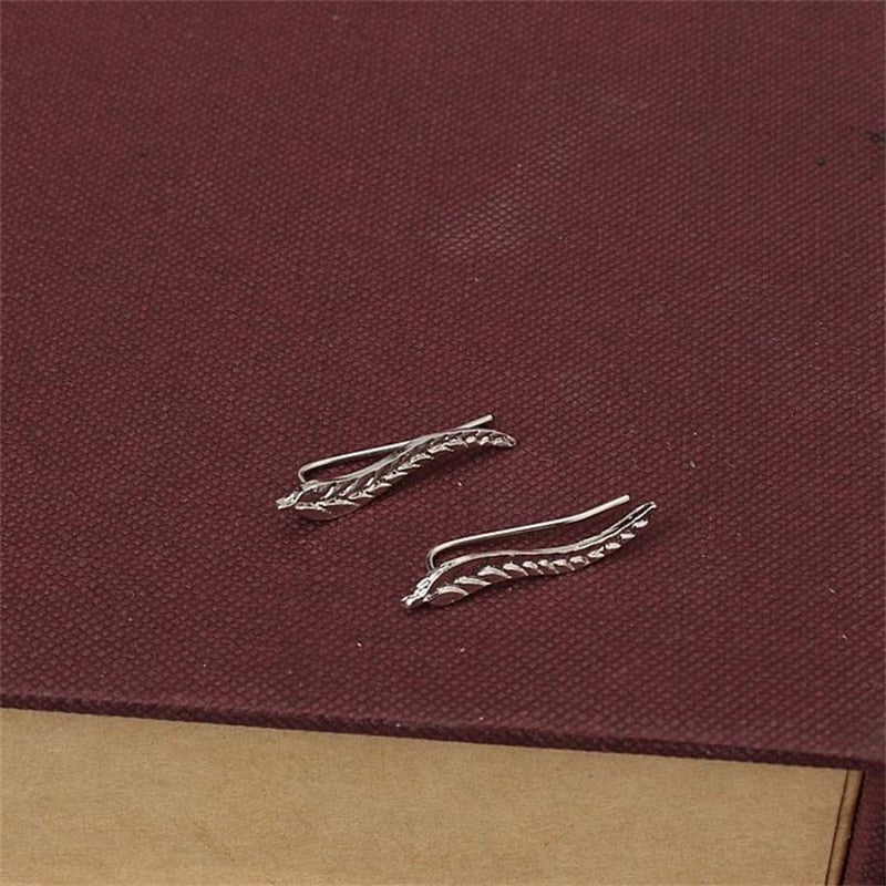 Wavy Line Stud Earrings Women Fashion Jewelry Party Wedding Earrings Gift