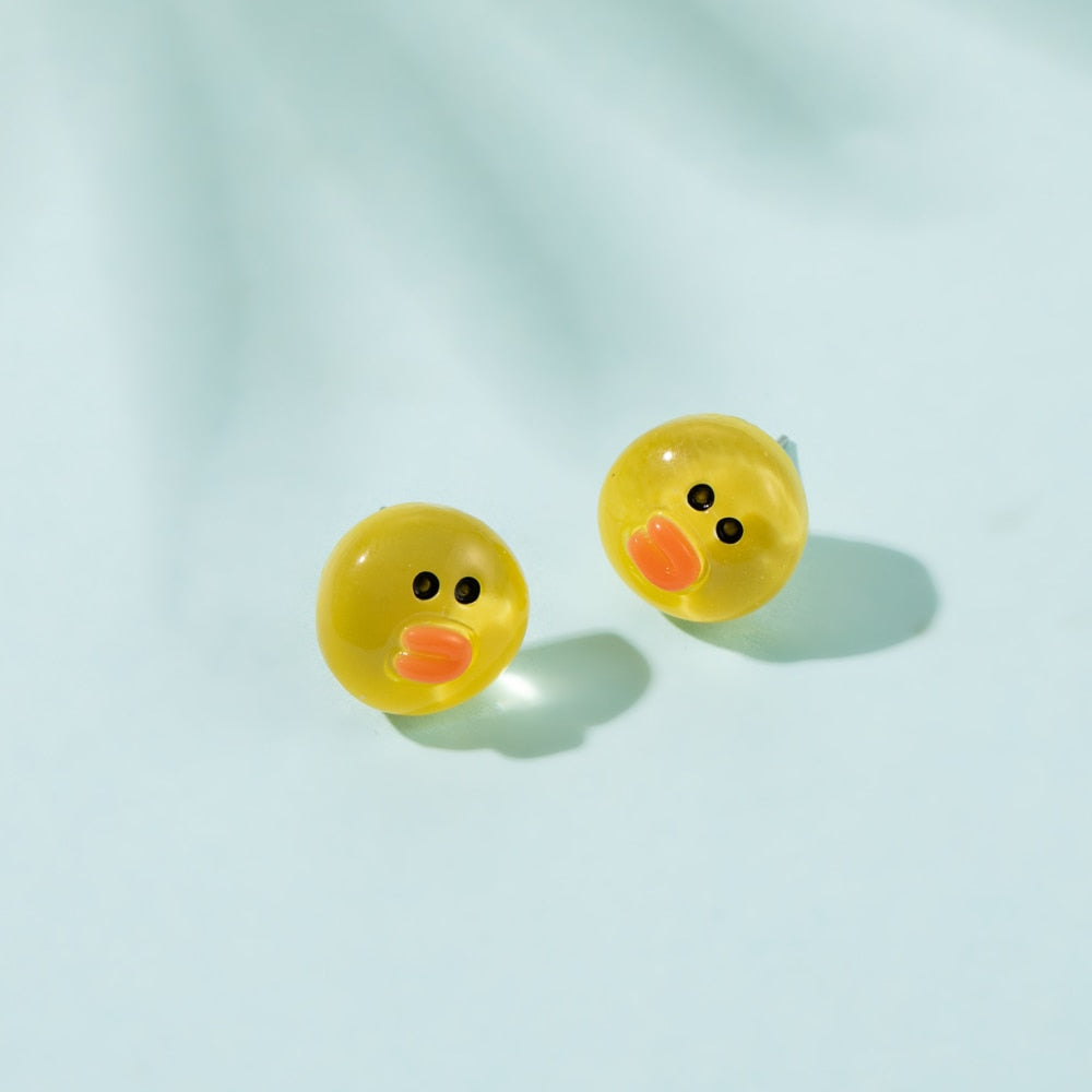 Frog Duck Stud Earrings Wedding Party Birthday Gift Jewelry Cute Earrings