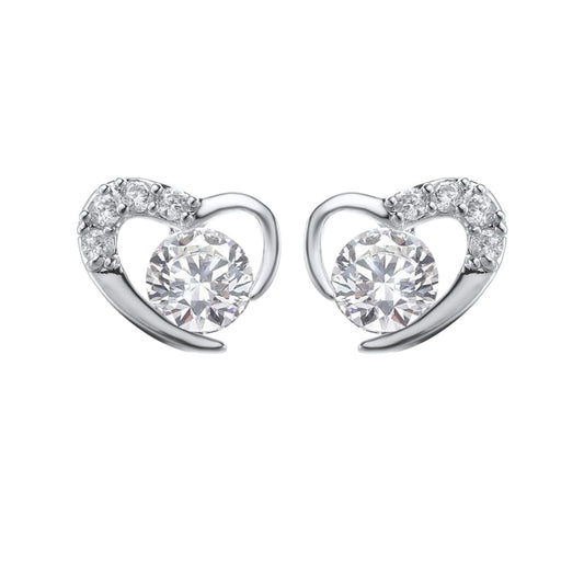 Heart Stone Stud Earrings Women Girls Summer Party Studs Ear Women Jewelry