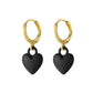 29 Styles Checkerboard Heart Lock Dangle Earrings Fashion Party Girls Pendant