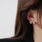 Rhinestone Leaf Fashion Ear Studs Earrings Jewelry Women Earrings Accessories