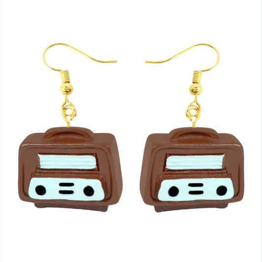 Retro Drop Earrings Cartoon Art Women Party Jewelry Ear Fashion Pendant