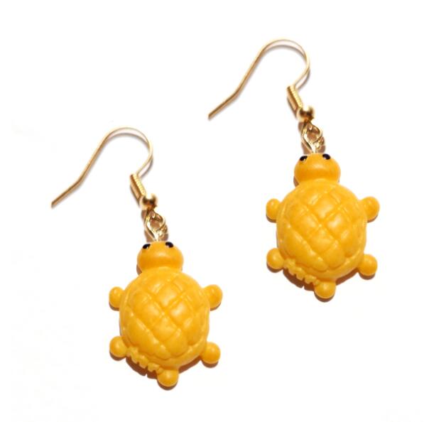 Turtle Donut Drop Earrings Cartoon Art Women Party Jewelry Ear Fashion Pendant