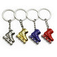 4 Styles Simulation Skates Keychain Toy Keyring Exquisite Bag Pendant Skating