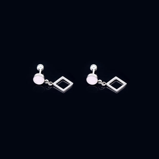 Small Square Pendant Drop Earrings Women Gifts Earring Cute Girls Eardrop