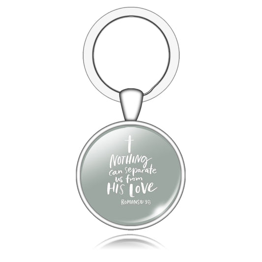 Nothing Can Separate Us From His Love Bible Verse Quote Keychain Gift Cute
