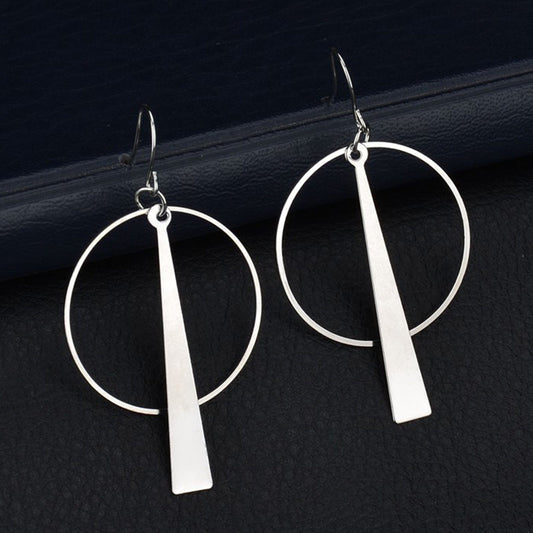 Circle Dangle Earrings Fashion Party Girls Pendant Earrings Women Jewelry