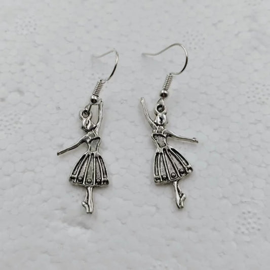 Girl Dancing Drop Earrings Fashion Party Girls Pendant Earrings Women Jewelry