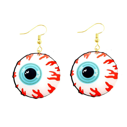 Eye Balls Acrylic Large Drop Earrings Cartoon Art Women Party Jewelry Ear