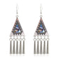 15 Styles Big Vintage Ethnic Tassel Flower Dangling Drop Earrings Female Fashion
