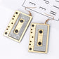 Cassette Design Dangle Earrings Women Travel Fashion Cartoon Earrings Creative