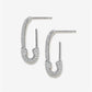 26 Styles Safety Pin Small Alloy Tassel Pin Drop Earrings Fashion Women Summer