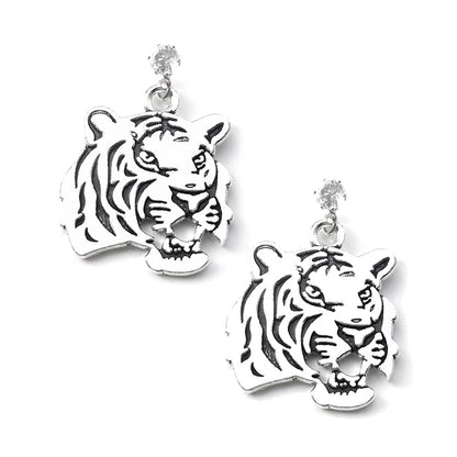 Handmade Tiger Metal Drop Earrings Women Travel Fashion Cartoon Earrings