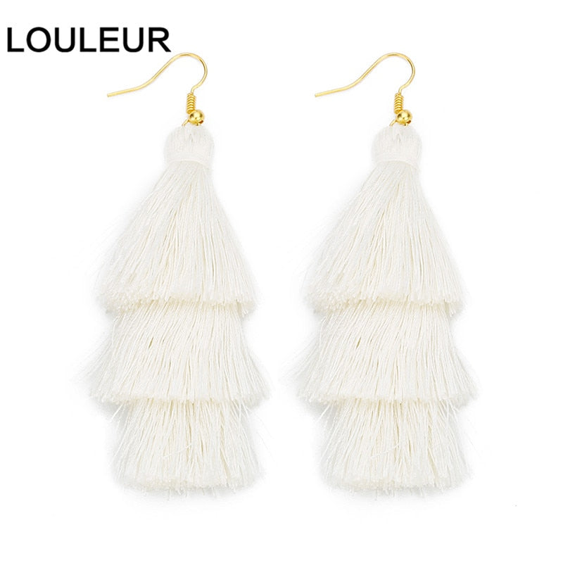 22 Styles Layered Bohemian Tassel Dangle Earrings Women Fashion Modern