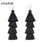 39 Styles  4 Layer Bohemian Multicolor Statement Tassel Dangle Earrings Women