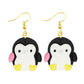 Baby Penguin Drop Earrings Women Art Fashion Cartoon Earrings Creative Jewelry