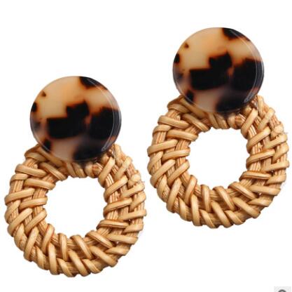 Tortoiseshell Drop Earrings Modern Women Stylish Gift Jewelry Ear Fashion