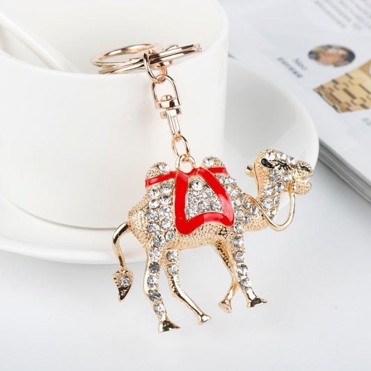 Red Decor Camel keychain Cartoon Key Ring Anime Pendant Key Holder Art Gift