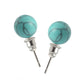 5 Colors Natural Stone Earrings Round Beads Stud Earrings Women Fashion Modern