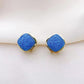 9 Styles Blue Color Geometric Flower Dangle Earrings Women Travel Fashion