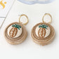 29 Styles Wooden Straw Woven Rattan Vine Braid Drop Earrings Modern Women