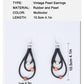 Rubber and Pearl Dangle Earrings Fashion Party Girls Pendant Earrings Women