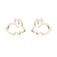 Rabbit Stainless Steel Stud Earrings for Women Animal Jewelry Earrings Female