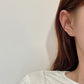 5pairs Shining Crystal Stud Earrings for Women Fashion Ear Cuff Piercing