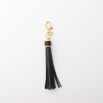 Black Tassel PU Leather Keychain Cartoon Key Holder Car handbag Keyring Gift