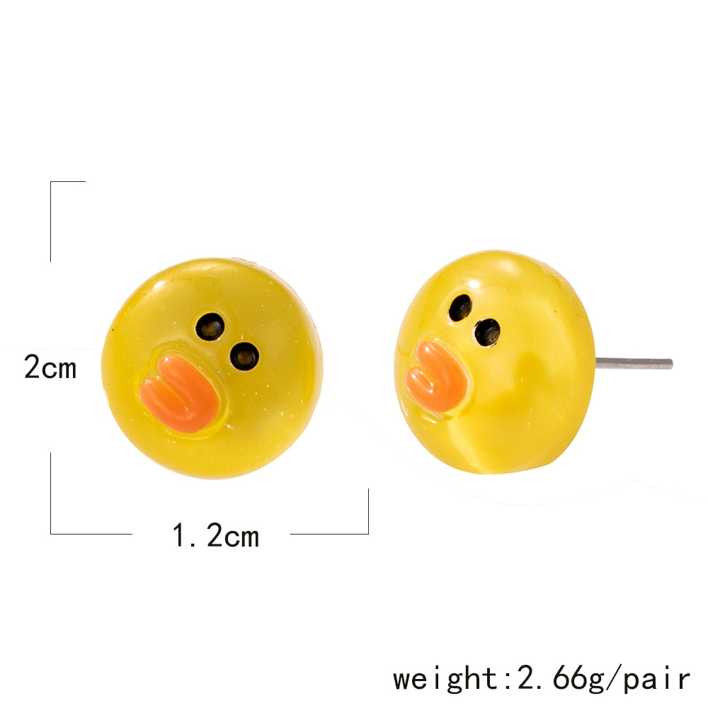 Frog Duck Stud Earrings Wedding Party Birthday Gift Jewelry Cute Earrings