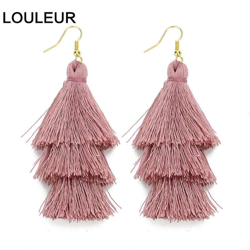 22 Styles Layered Bohemian Tassel Dangle Earrings Women Fashion Modern