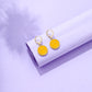 Orange Smile Pendant Drop Earrings Women Girl Fashion Trendy Jewelry Accessories