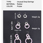 Violet Rings Dangle Earrings Fashion Party Girls Pendant Earrings Women Jewelry