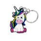 11 Styles Colorful Magic Unicorn Keychain Cute Key Holder Cartoon Keyring