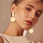 Geometric Art Stud Earrings Women Fashion Jewelry Party Wedding Earrings Gift