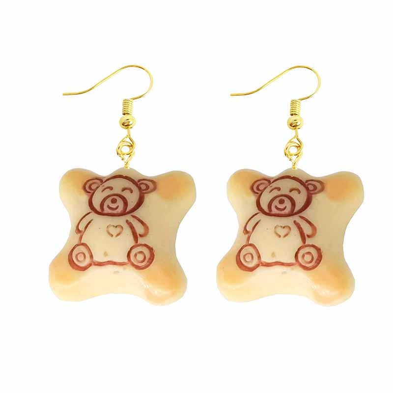 Bear Candy Resin Drop Earrings Women Creativity Jewelry Cute Earring Girls Gift