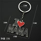 I Love Mama Papa Letters Metal Keychains Charms Mothers Fathers Day Gift Key