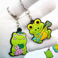 22 Styles Frog Cat Animals Design Keychain Cute Key Holder Cartoon Keyring