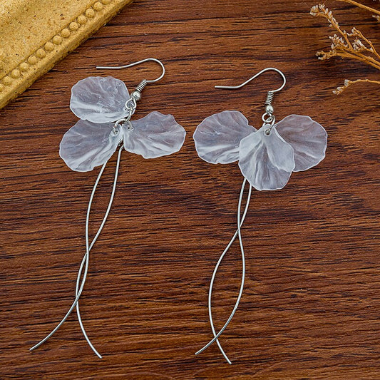 34 Styles Resin Flower Petal Dangle Earrings Fashion Party Girls Pendant