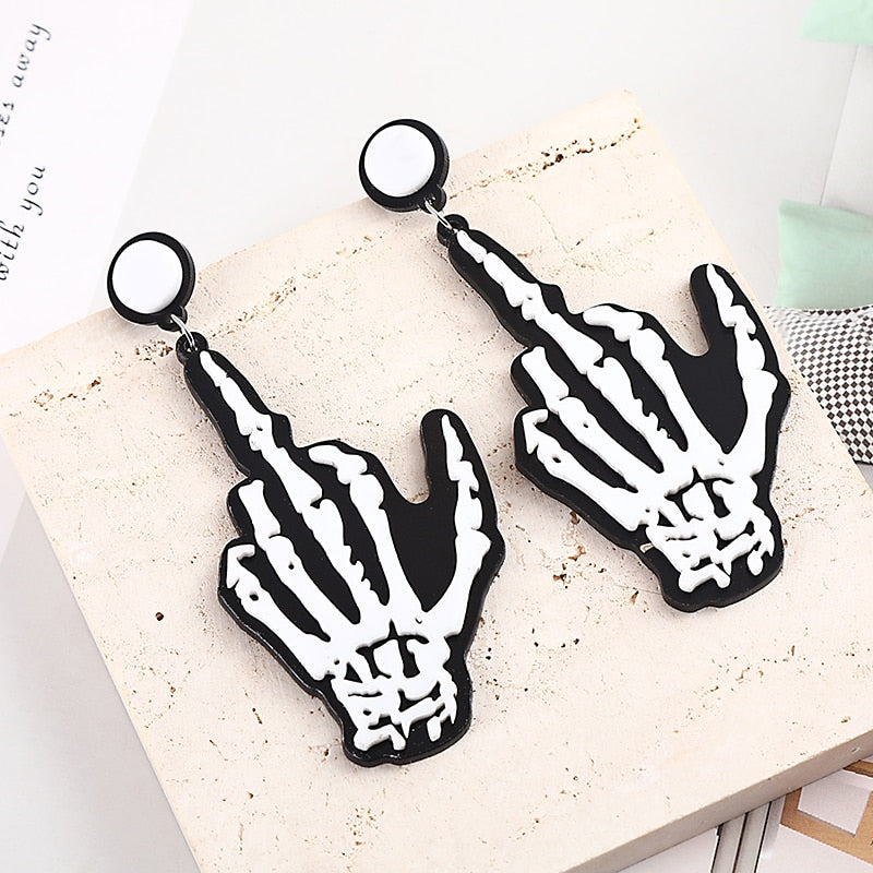 47 Styles Guitar Fish Eye Acrylic Drop Earrings Female Travel Cartoon Earrings